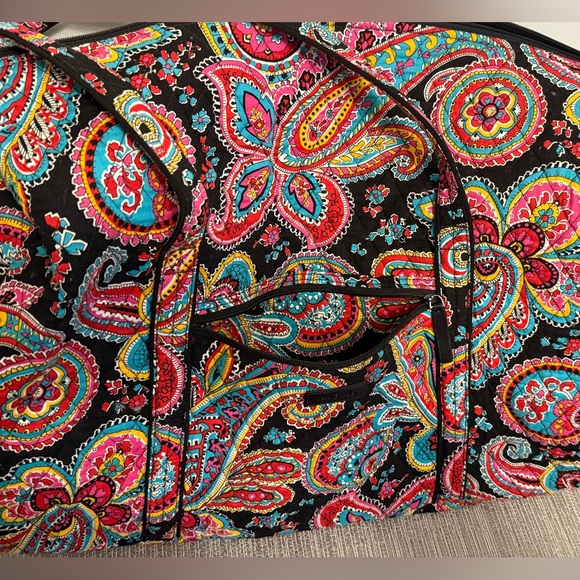 Vera Bradley PARISIAN PAISLEY Large Duffle Bag - Picture 6 of 7